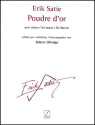 Poudre D'or piano sheet music cover Thumbnail